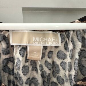 Michael Kors Medium leopard print long sleeve shirt